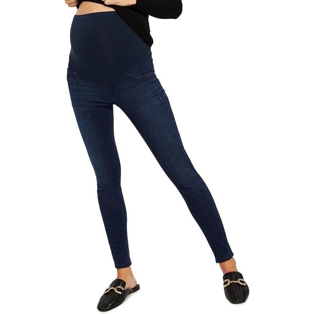 Motherhood Maternity Indigo Blue Super Stretch Secret Fit Belly Skinny MEDIUM